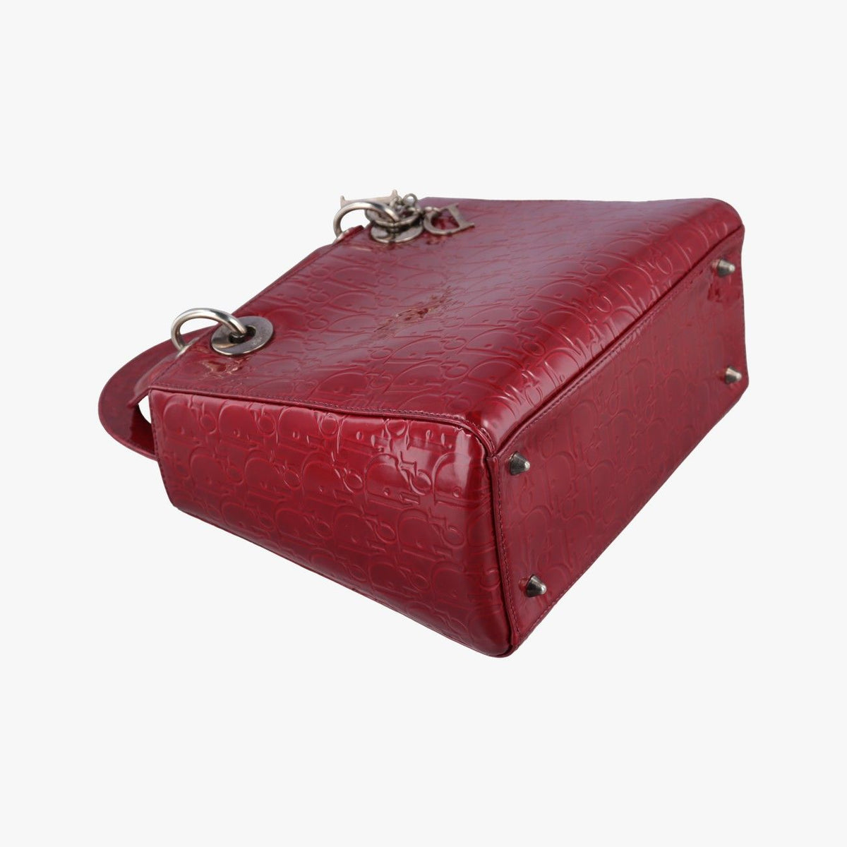 Dior Lady Red Patent Handbag — view 5