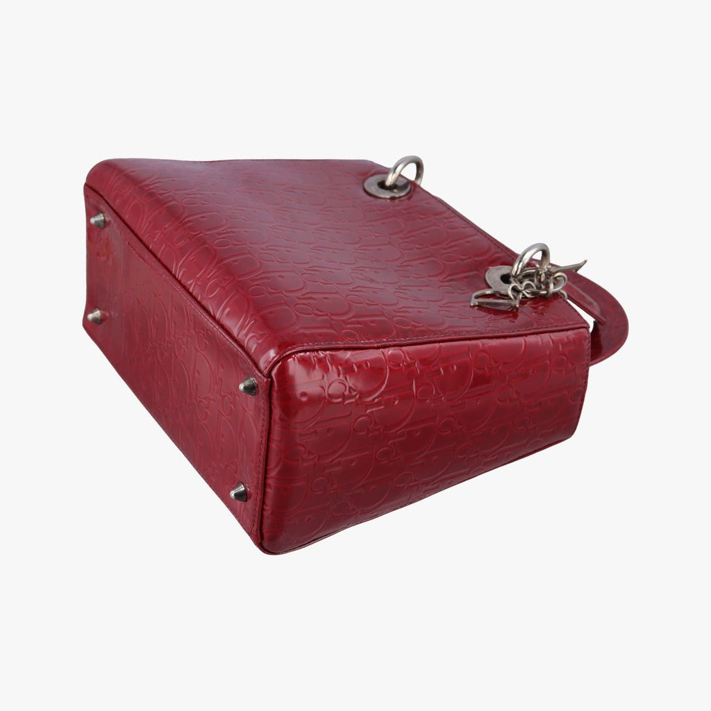 Dior Lady Red Patent Handbag — view 4