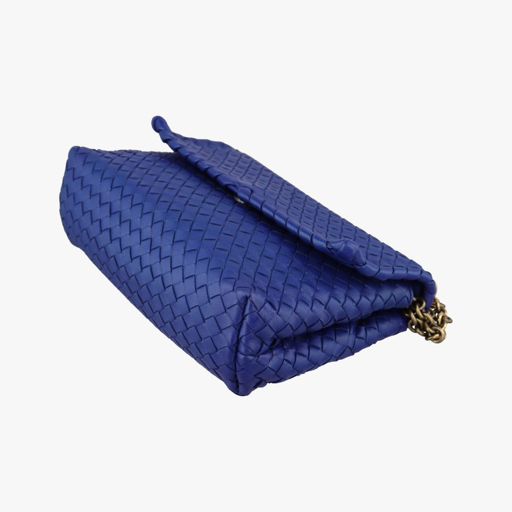 Bottega Veneta Intrecciato Olympia Blue Lambskin — view 4