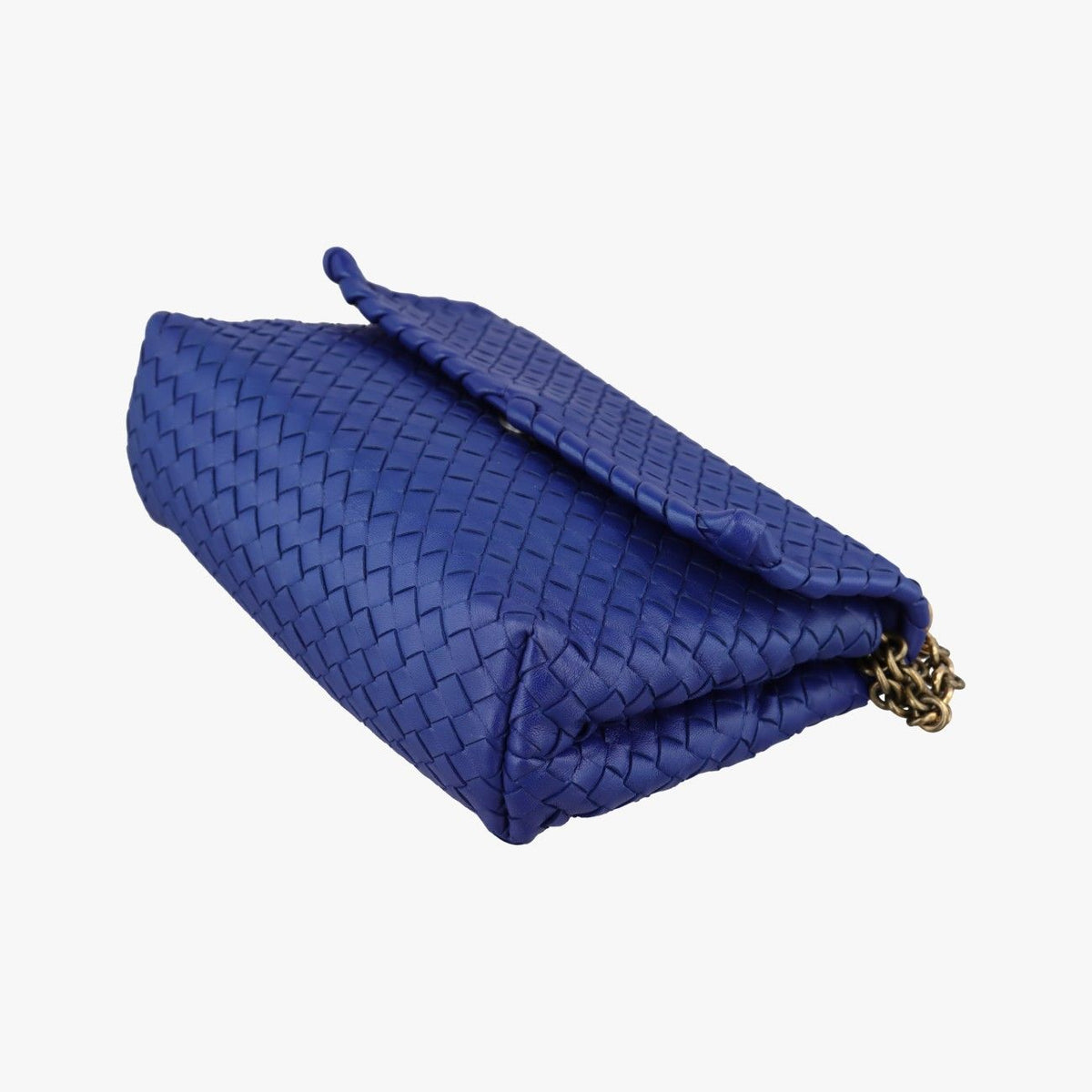 Bottega Veneta Intrecciato Olympia Blue Lambskin — view 4