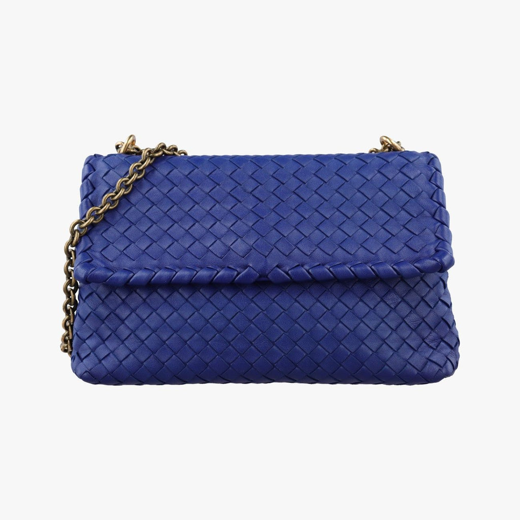 Bottega Veneta Intrecciato Olympia Blue Lambskin