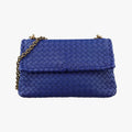 Bottega Veneta Intrecciato Olympia Blue Lambskin