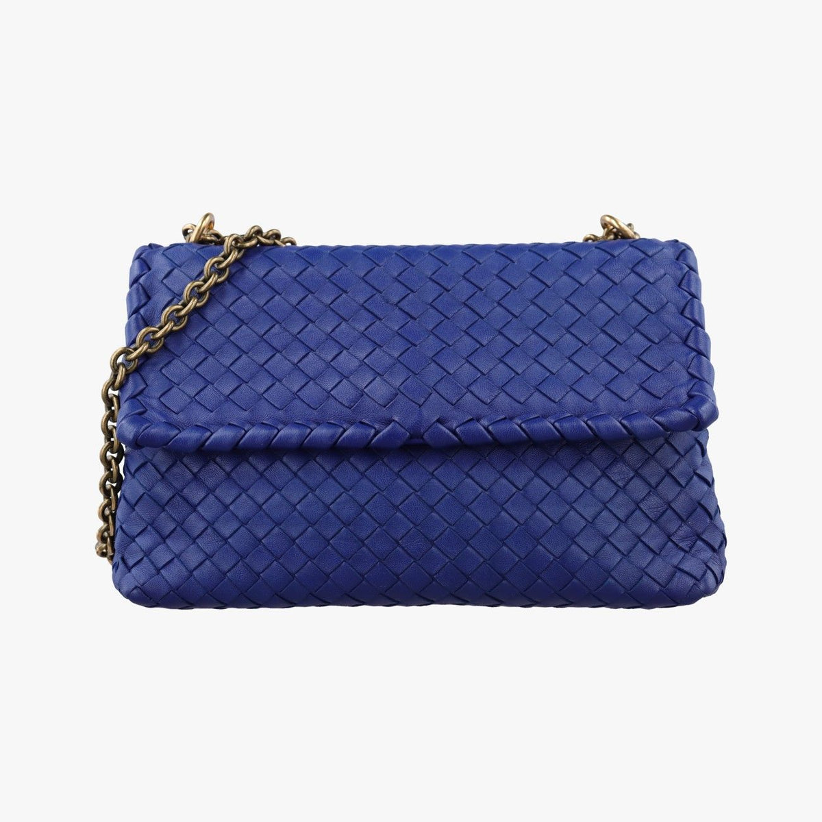 Bottega Veneta Intrecciato Olympia Blue Lambskin