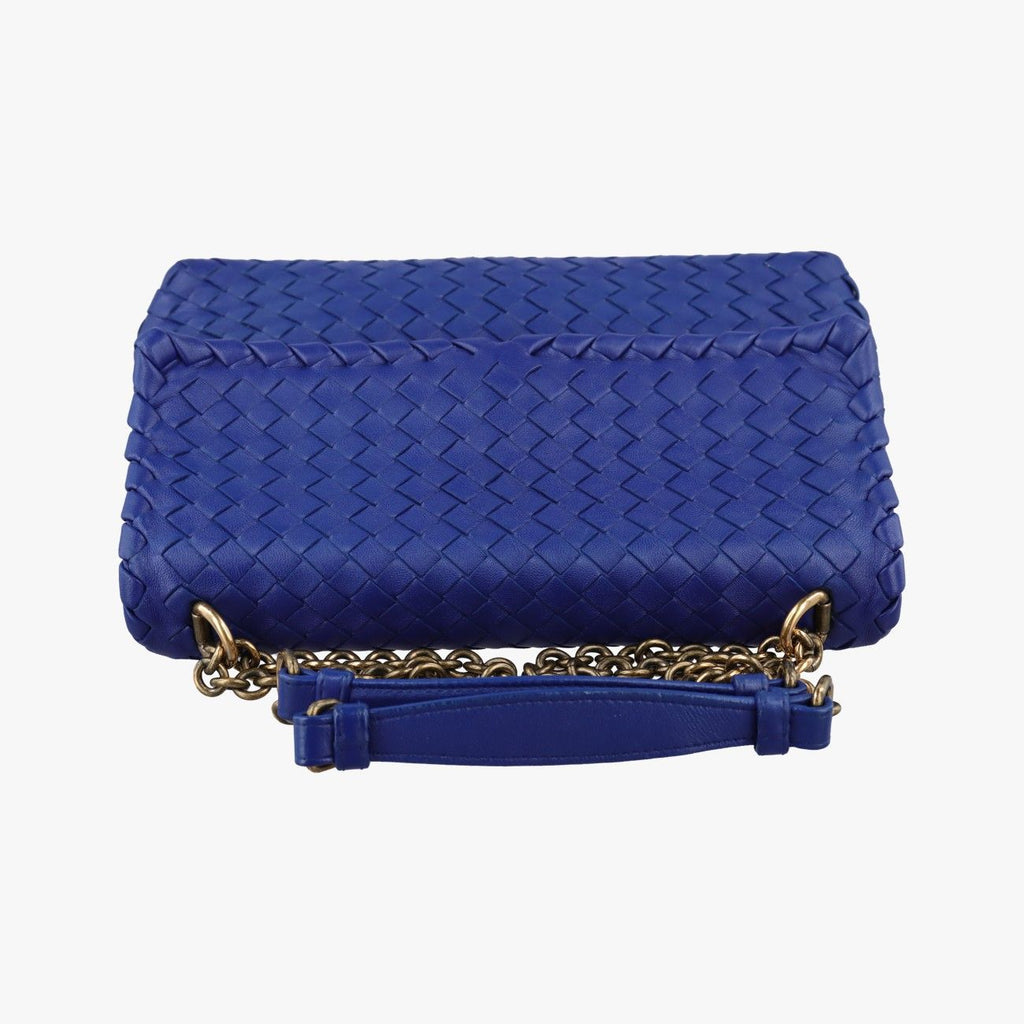 Bottega Veneta Intrecciato Olympia Blue Lambskin — view 8