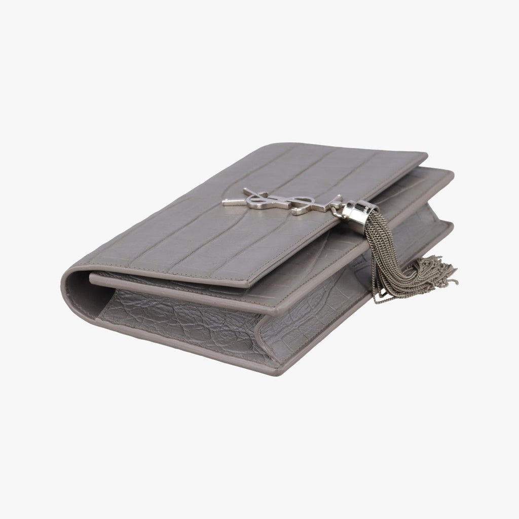 Saint Laurent Kate Gray Leather — view 5