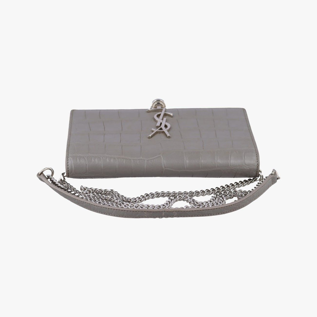 Saint Laurent Kate Gray Leather — view 8