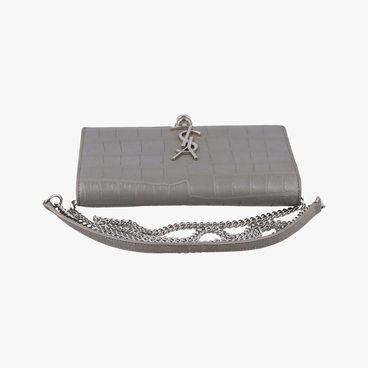 Saint Laurent Kate Gray Leather — view 8