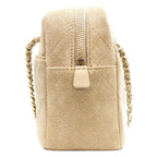 Chanel Dark Beige Suede Calfskin Camera Bag — view 2