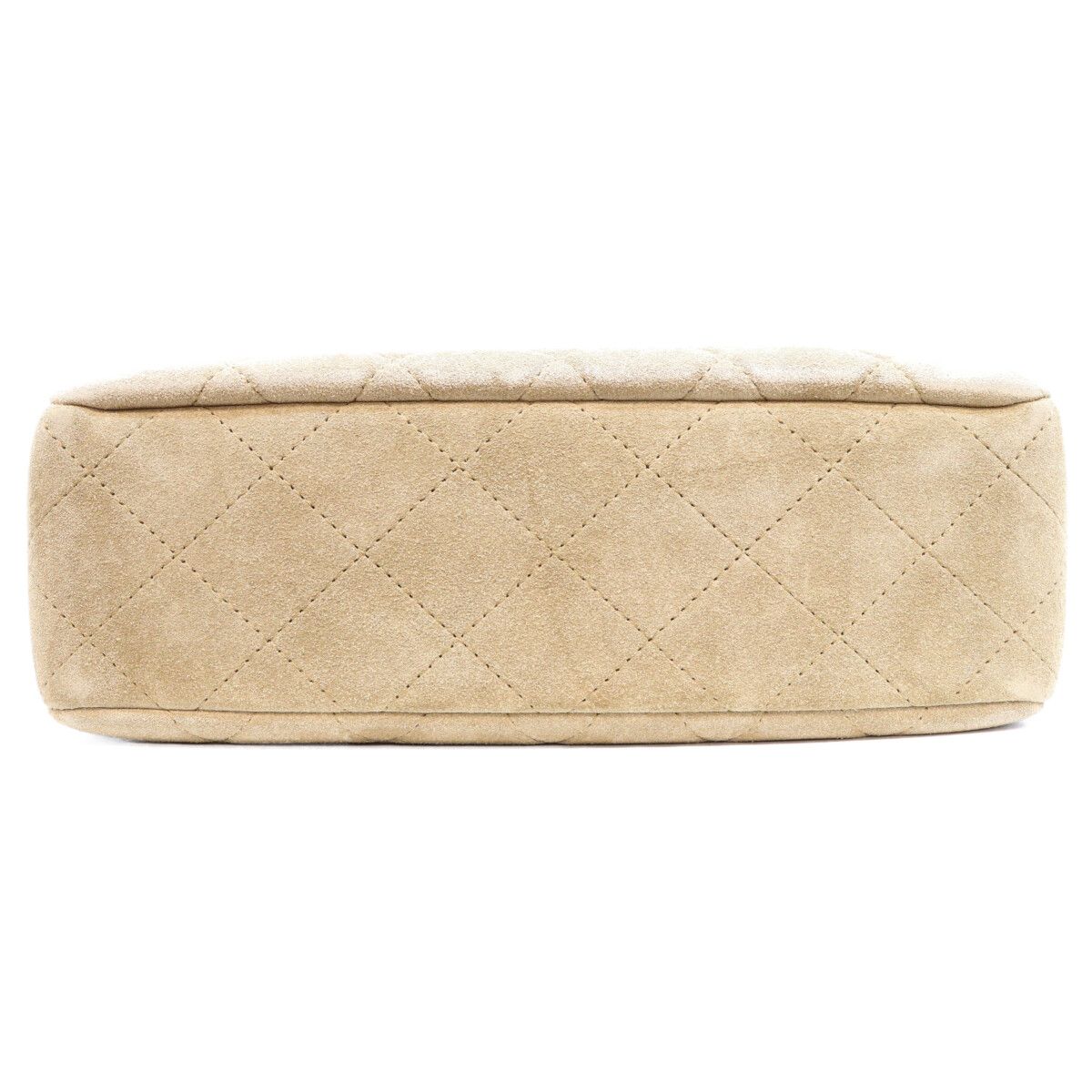 Chanel Dark Beige Suede Calfskin Camera Bag — view 5