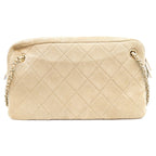 Chanel Dark Beige Suede Calfskin Camera Bag — view 3