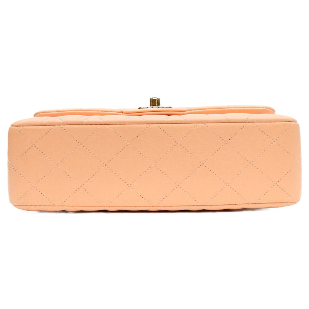 Chanel Salmon Pink Lambskin Quilted 23 Shoulder Bag — view 5