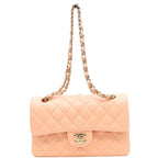 Chanel Salmon Pink Lambskin Quilted 23 Shoulder Bag