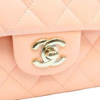 Chanel Salmon Pink Lambskin Quilted 23 Shoulder Bag — view 7