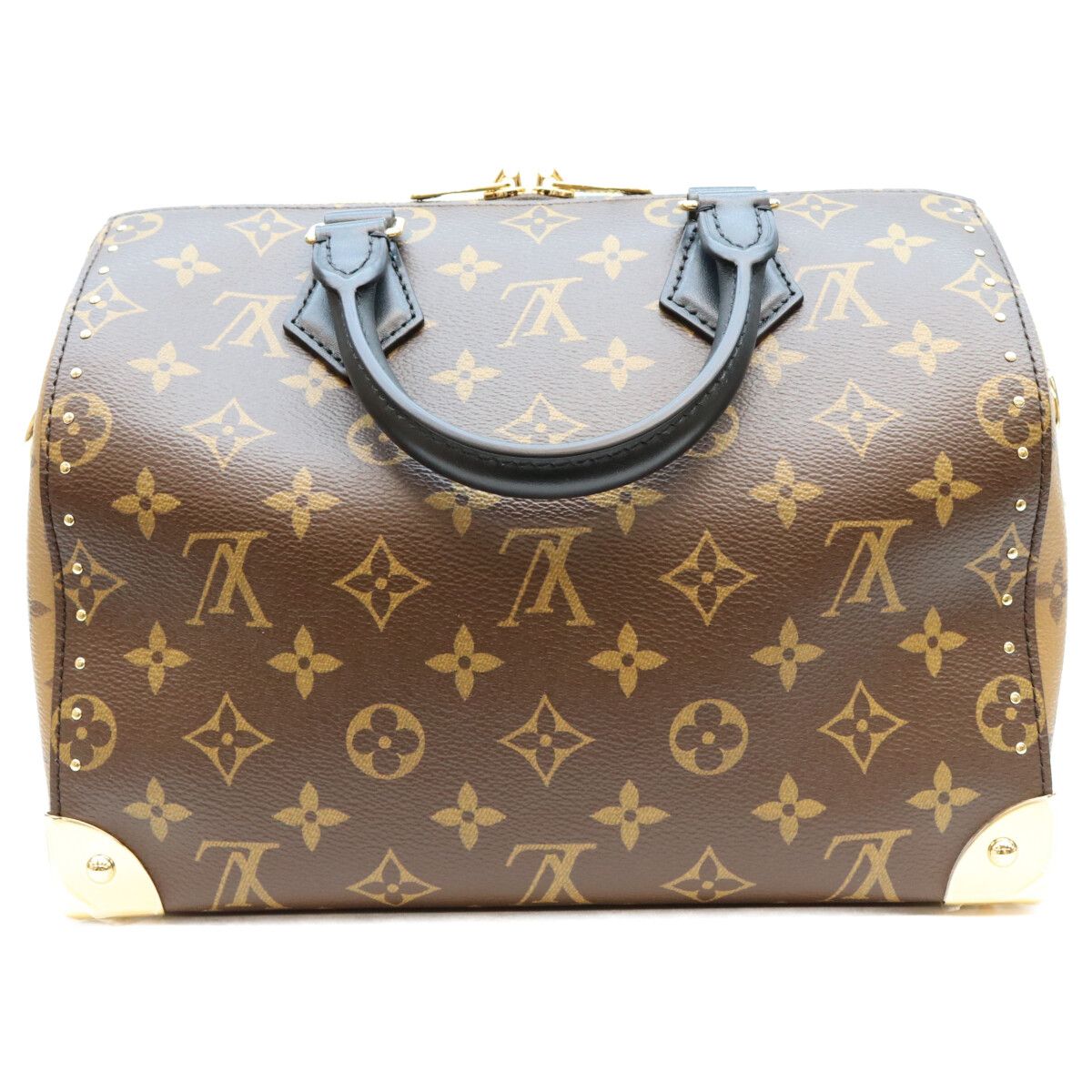 Louis Vuitton Monogram Speedy Trunk 25 Boston Bag — view 3