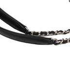 Chanel Black Tweed Mini Deauville Chain Shoulder Bag — view 8