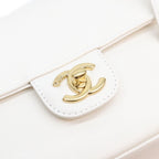 Chanel White Caviar Preppy Coco Small Flap Handbag — view 6