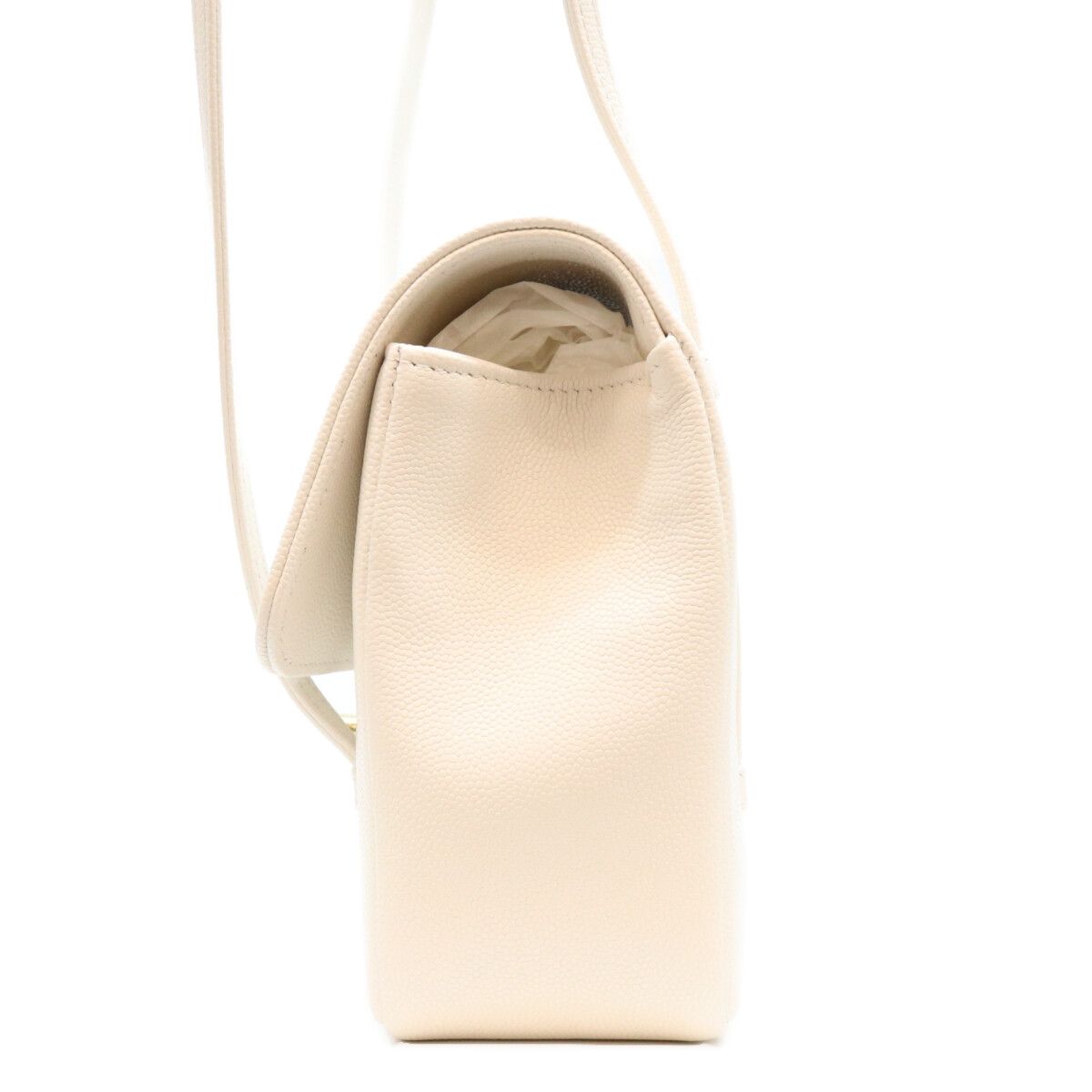 Chanel White Caviar Preppy Coco Small Flap Handbag — view 2