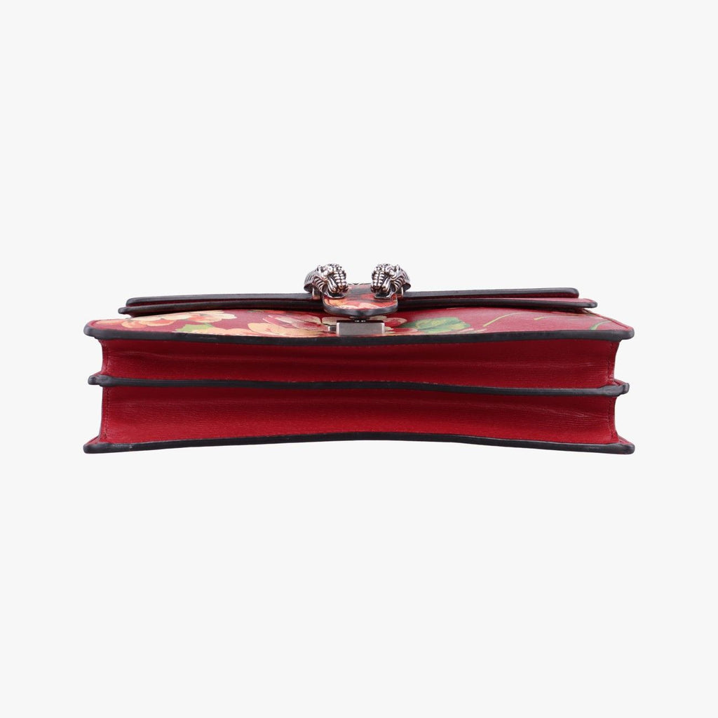 Gucci Dionysus Red Multicolor Leather Shoulder Bag — view 3