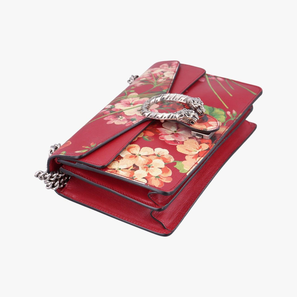 Gucci Dionysus Red Multicolor Leather Shoulder Bag — view 5