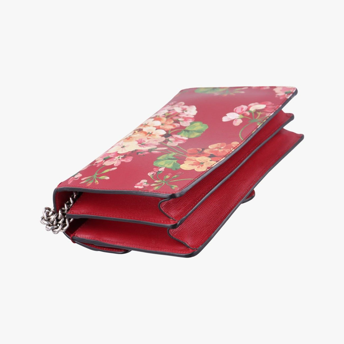 Gucci Dionysus Red Multicolor Leather Shoulder Bag — view 7