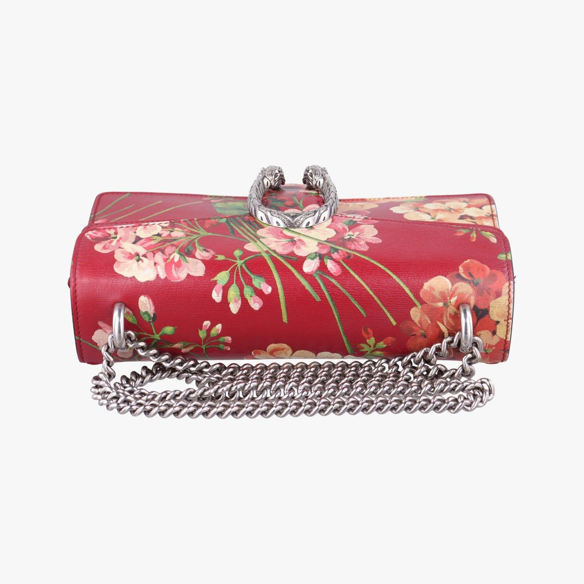 Gucci Dionysus Red Multicolor Leather Shoulder Bag — view 8