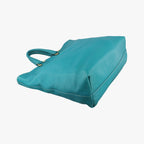 Prada Vitello Phoenix Blue Green Leather 219 7/8 — view 7