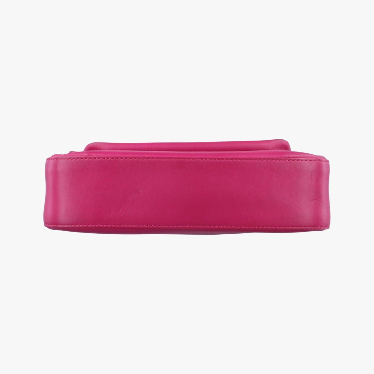 Fendi Bee Baguette Rose Red Leather Shoulder Bag — view 3