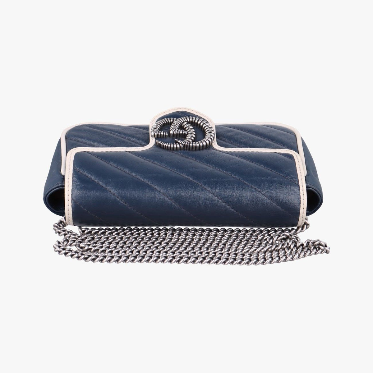 Gucci GG Marmont White Blue Leather — view 8