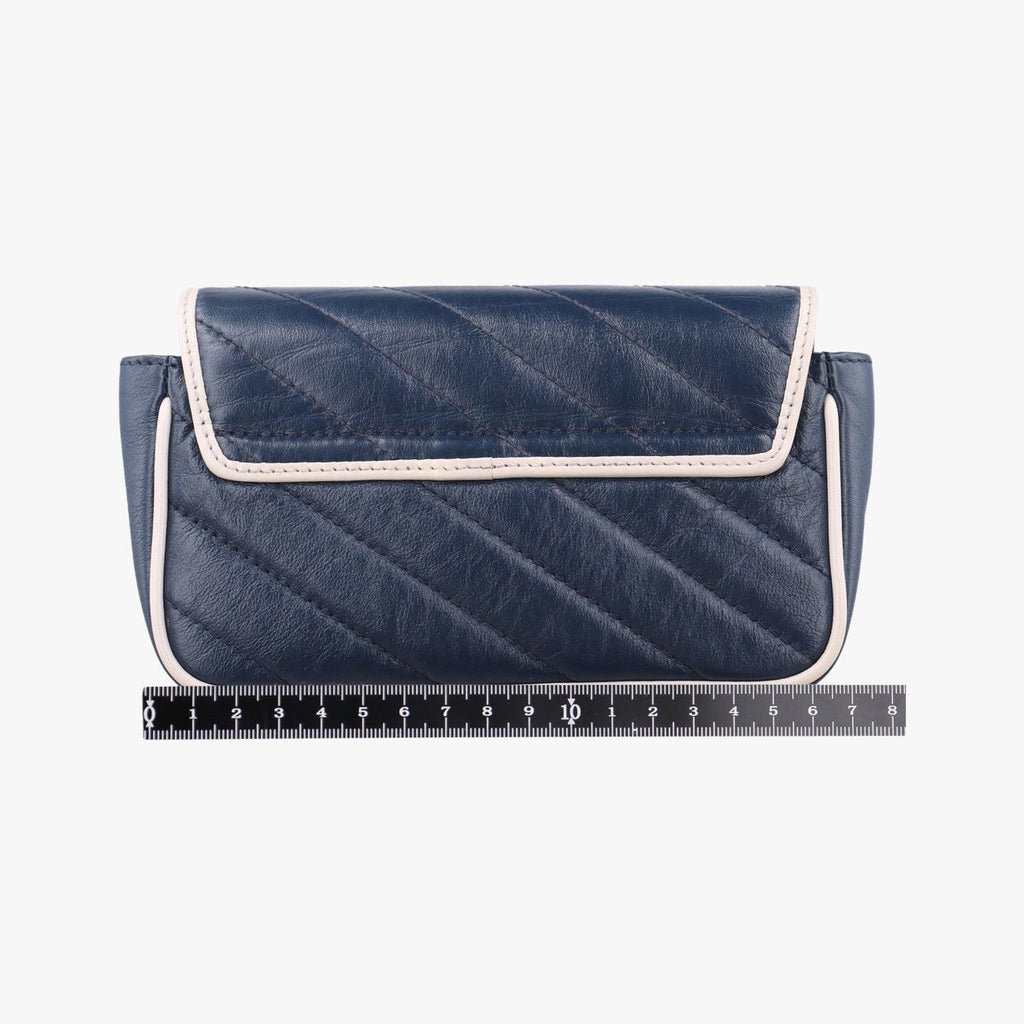 Gucci GG Marmont White Blue Leather — view 2