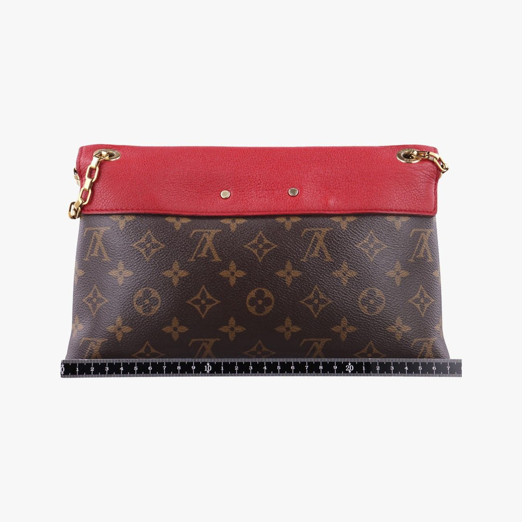 Louis Vuitton Pallas Chain Monogram Brown Cerise Canvas Calfskin Handbag — view 2