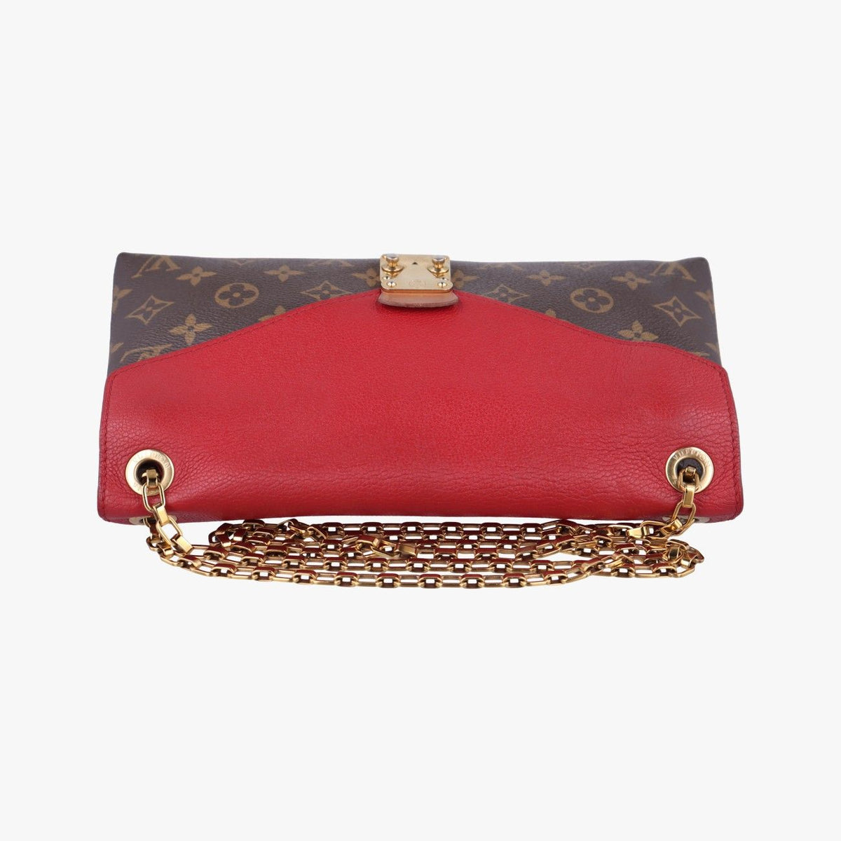 Louis Vuitton Pallas Chain Monogram Brown Cerise Canvas Calfskin Handbag — view 8