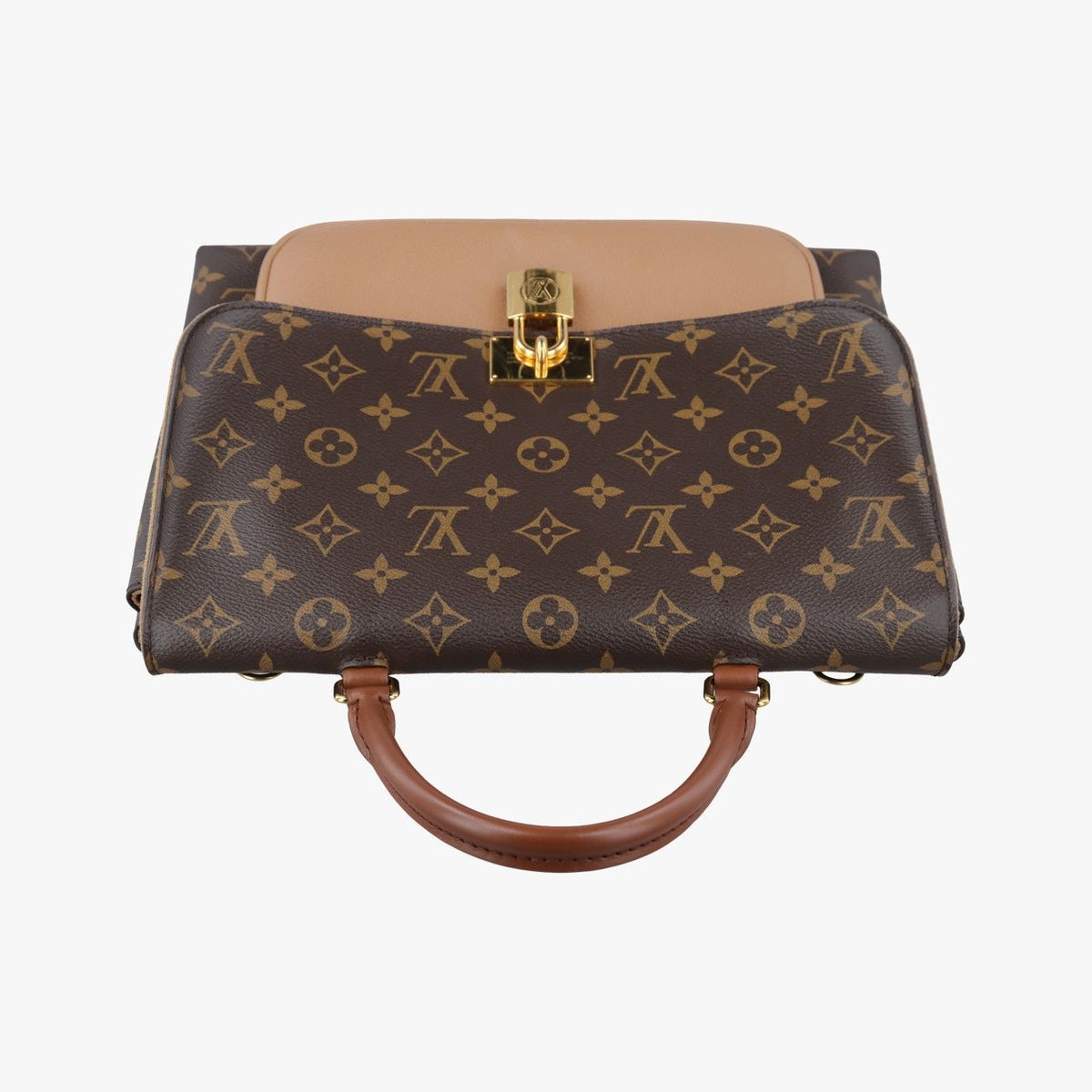 Louis Vuitton Marignan Monogram Brown Sesame Canvas Calfskin — view 8