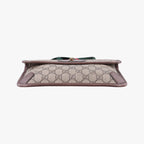 Gucci Neo Vintage GG Supreme Beige Brown Leather Handbag — view 3