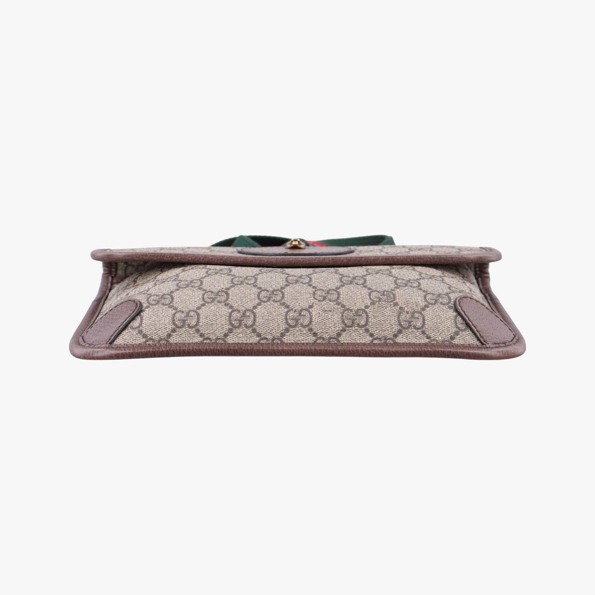 Gucci Neo Vintage GG Supreme Beige Brown Leather Handbag — view 3