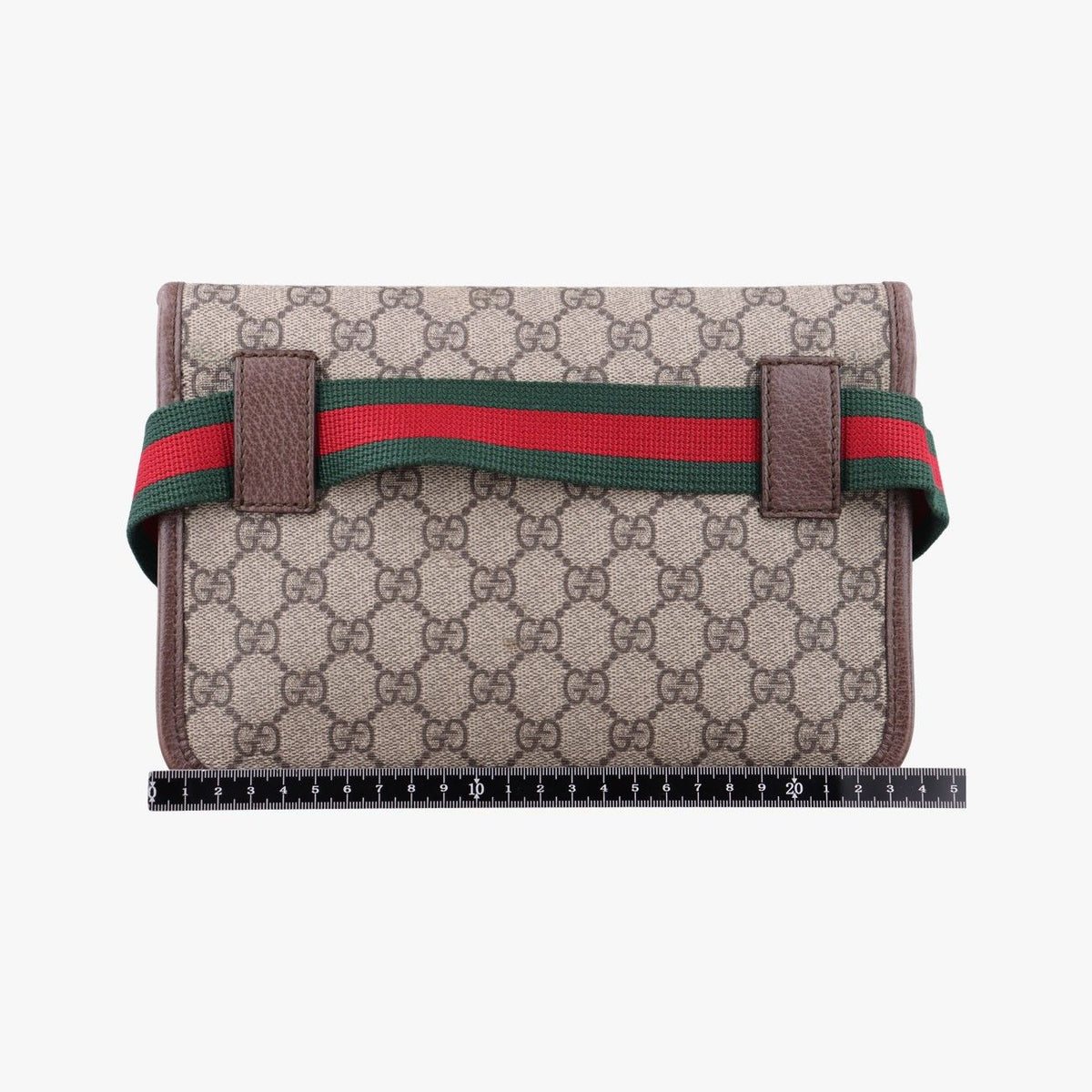 Gucci Neo Vintage GG Supreme Beige Brown Leather Handbag — view 2