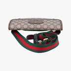 Gucci Neo Vintage GG Supreme Beige Brown Leather Handbag — view 8