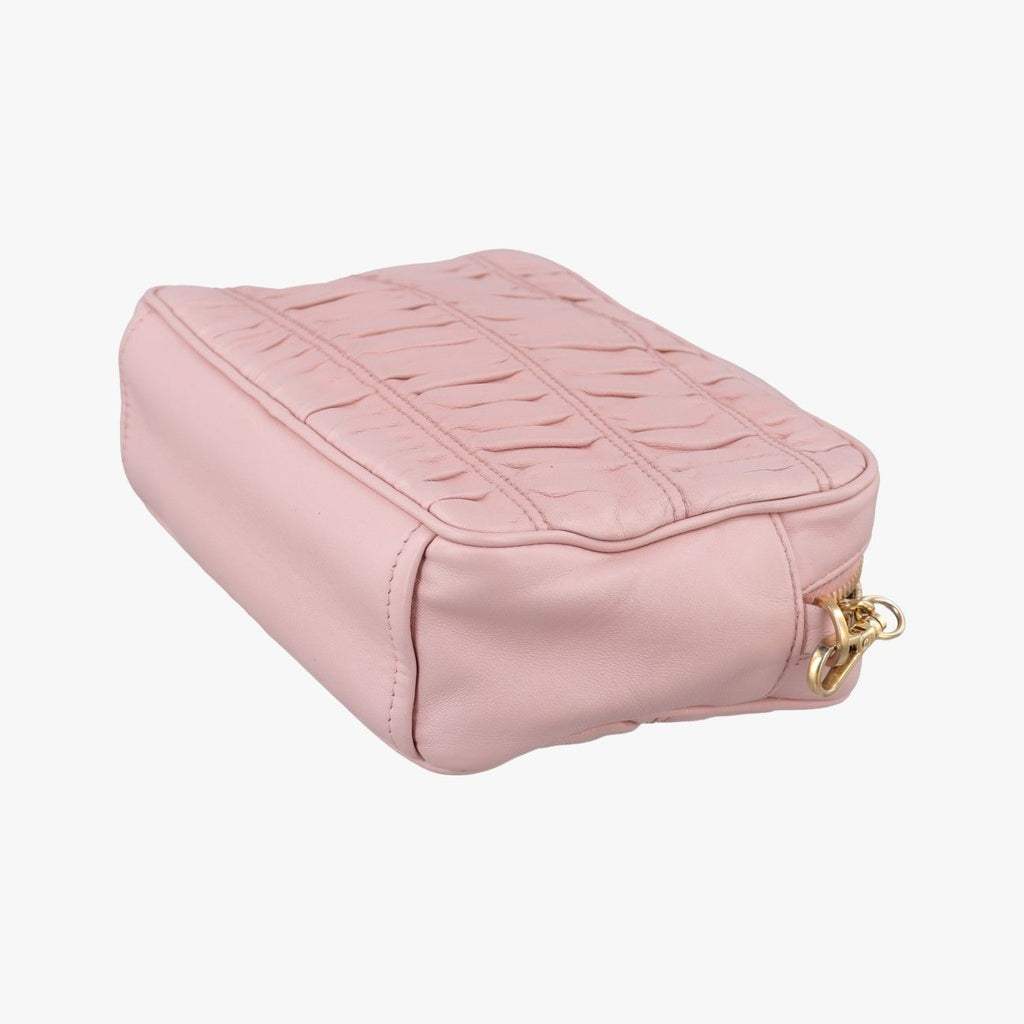 Prada Gathered Pink Lambskin — view 6