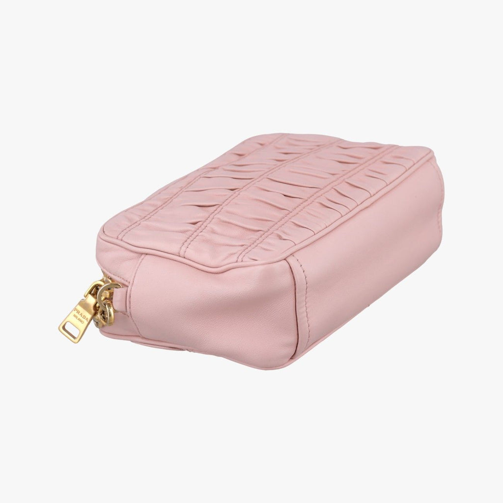 Prada Gathered Pink Lambskin — view 7