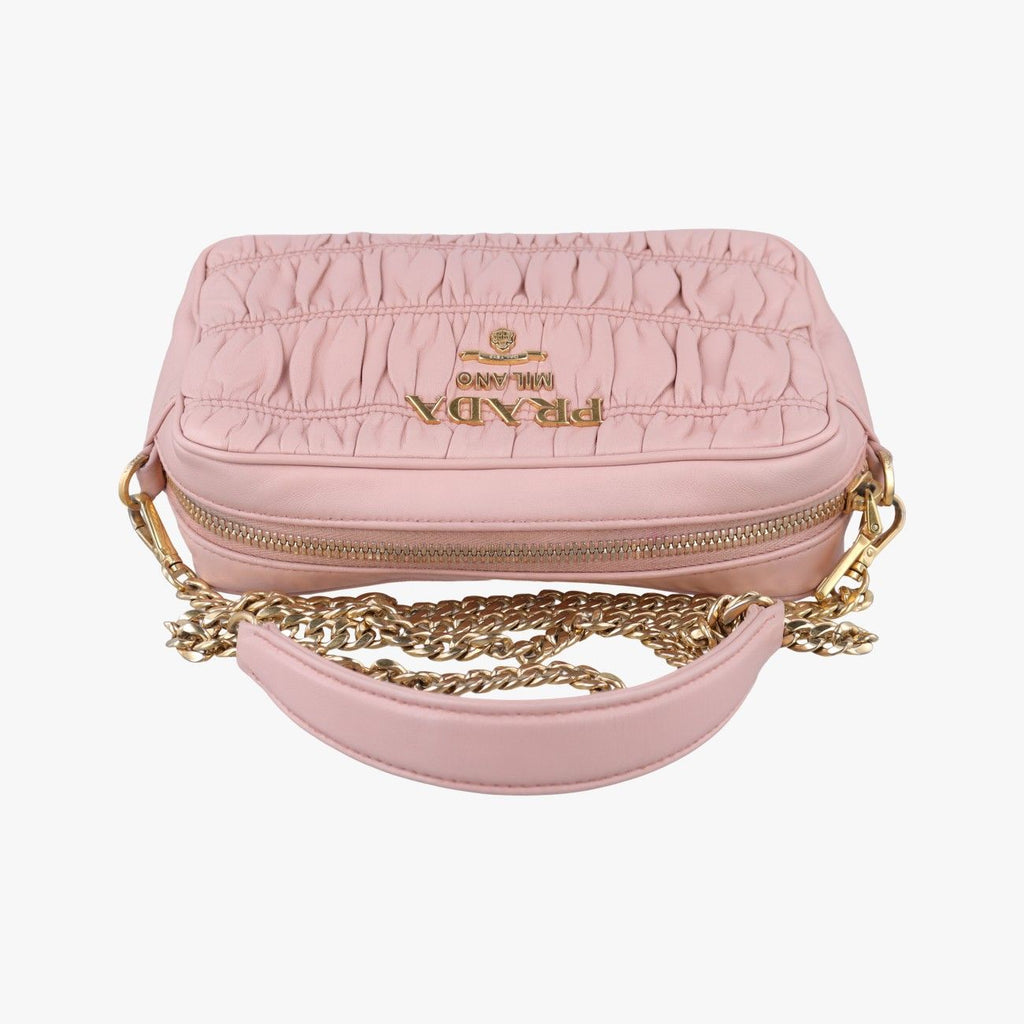 Prada Gathered Pink Lambskin — view 8