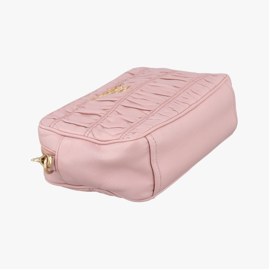 Prada Gathered Pink Lambskin — view 5