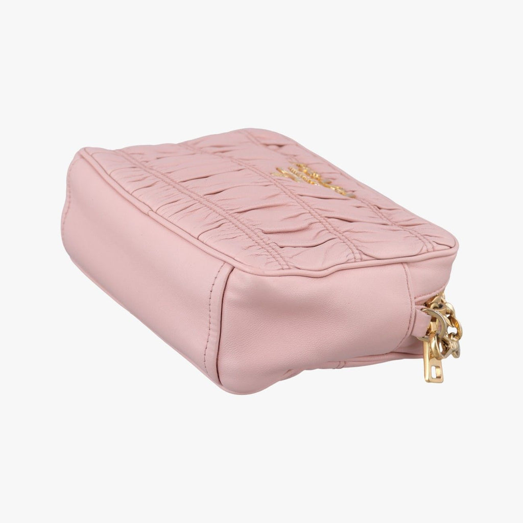 Prada Gathered Pink Lambskin — view 4