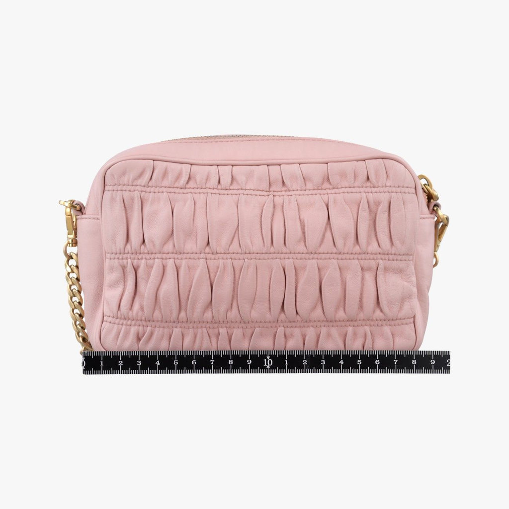 Prada Gathered Pink Lambskin — view 2