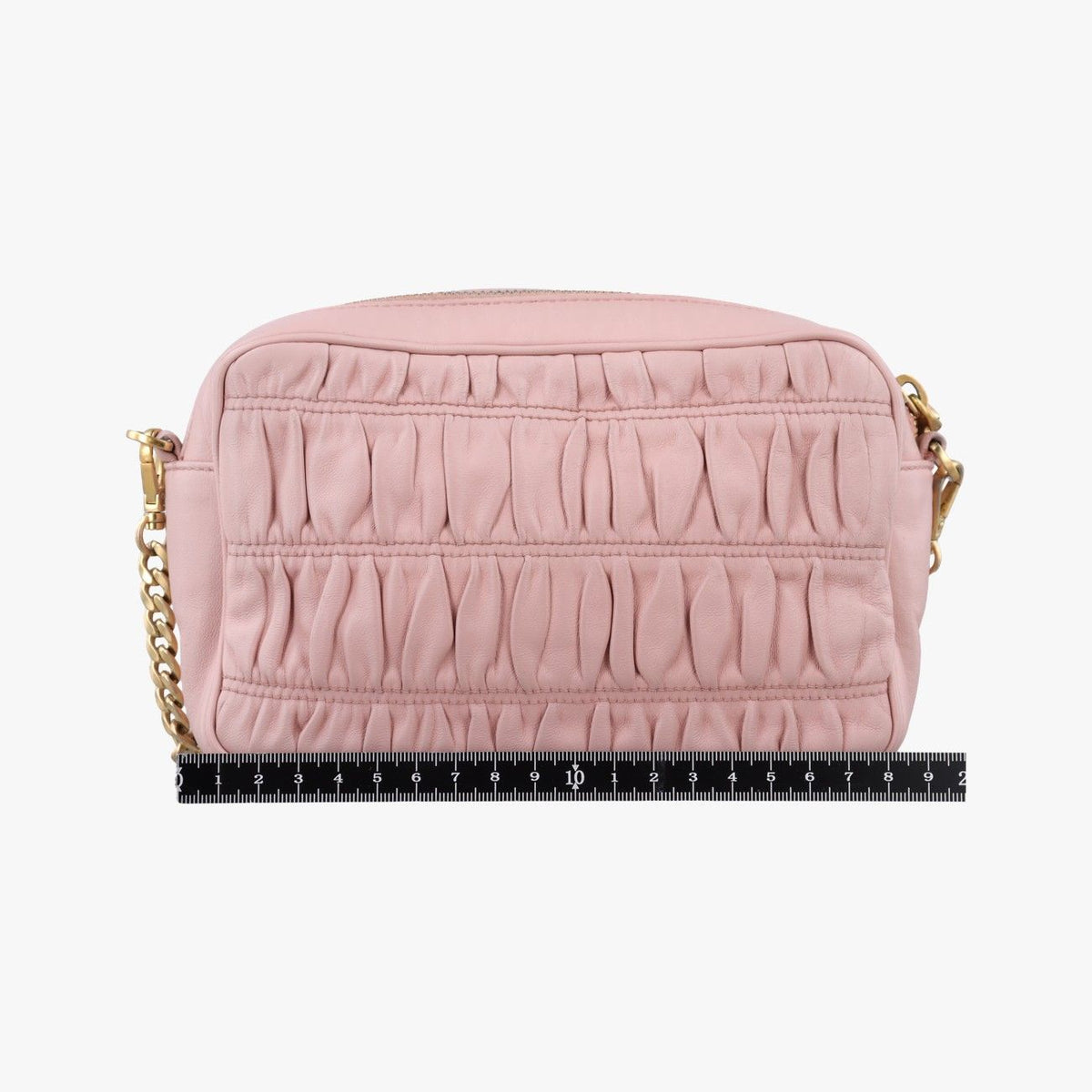 Prada Gathered Pink Lambskin — view 2