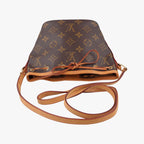 Louis Vuitton Nano Noe Monogram Brown Canvas Bucket Bag — view 8
