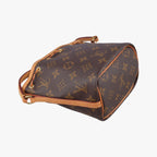 Louis Vuitton Nano Noe Monogram Brown Canvas Bucket Bag — view 7