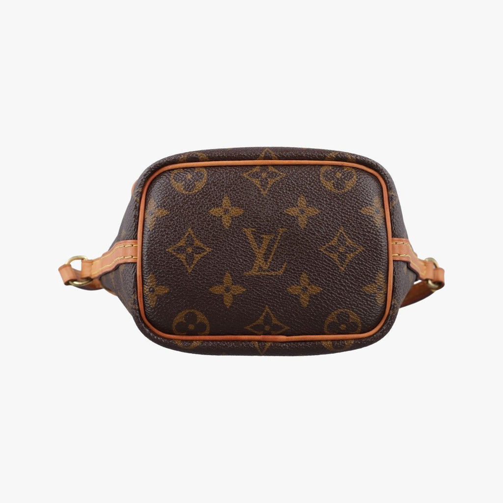 Louis Vuitton Nano Noe Monogram Brown Canvas Bucket Bag — view 3