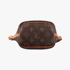 Louis Vuitton Nano Noe Monogram Brown Canvas Bucket Bag — view 3