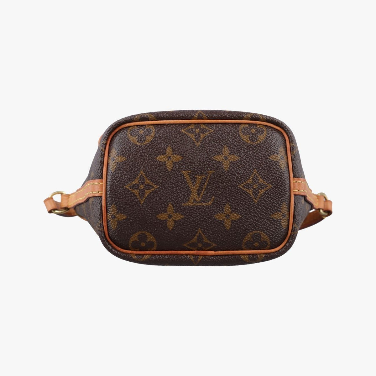 Louis Vuitton Nano Noe Monogram Brown Canvas Bucket Bag — view 3