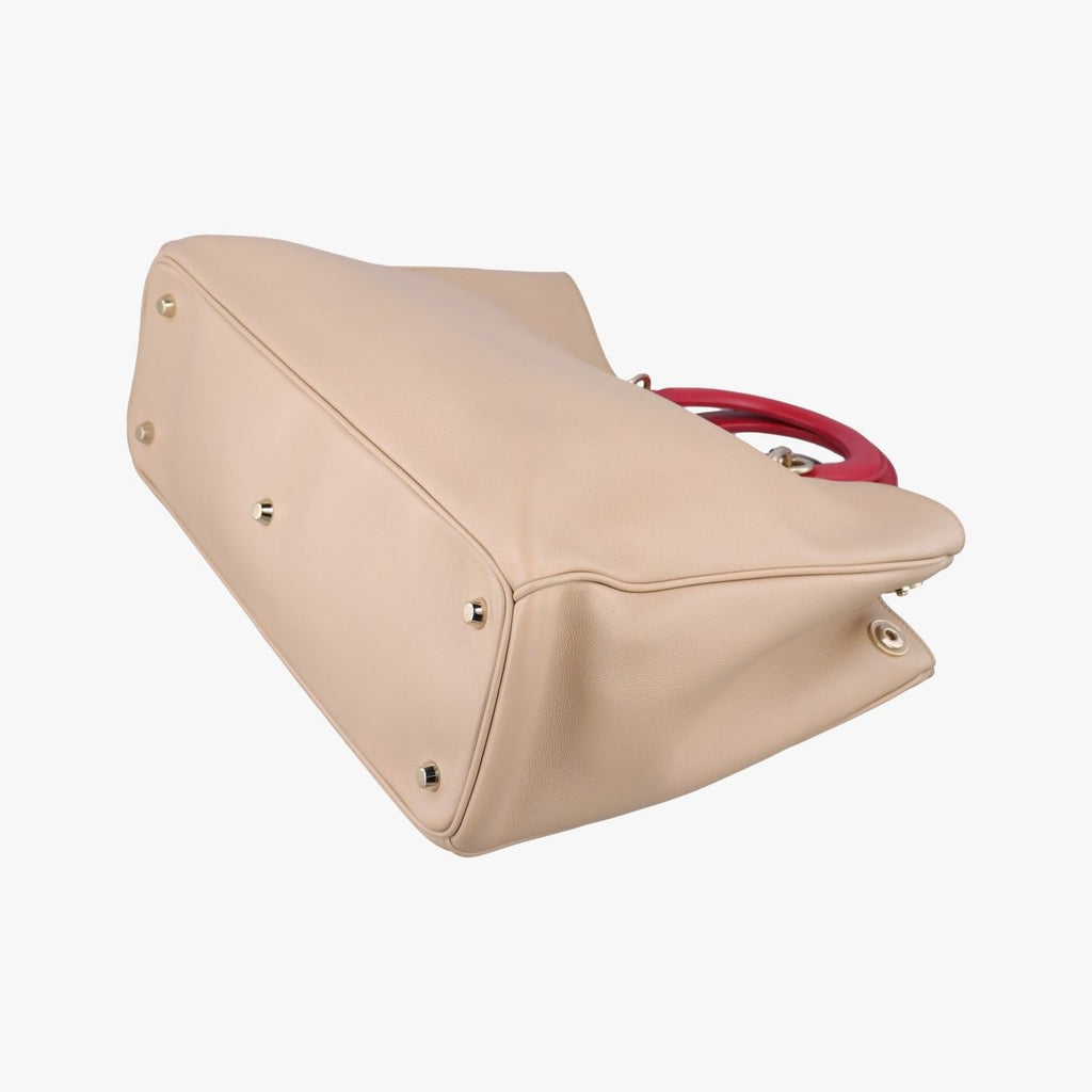 Dior Diorissimo Beige Red Leather — view 4