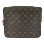 Louis Vuitton Monogram Cartouchiere GM Brown Gold Leather Shoulder Bag — view 2